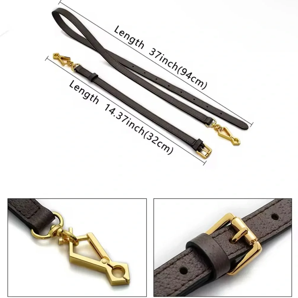 Genuine Leather Crossbody Shoulder Strap Replacement For Gucci Ophidia Bag - Picture 8 of 8